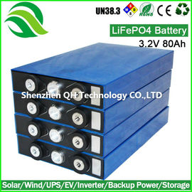 China Célula de baterías de energía solar de calidad superior de la ión de litio 3.2V 80Ah LiFePO4 del almacenamiento de la fábrica de China proveedor